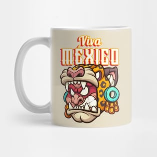 Viva Mexico Aztec Warrior Mexican Pride Mexicano Mug